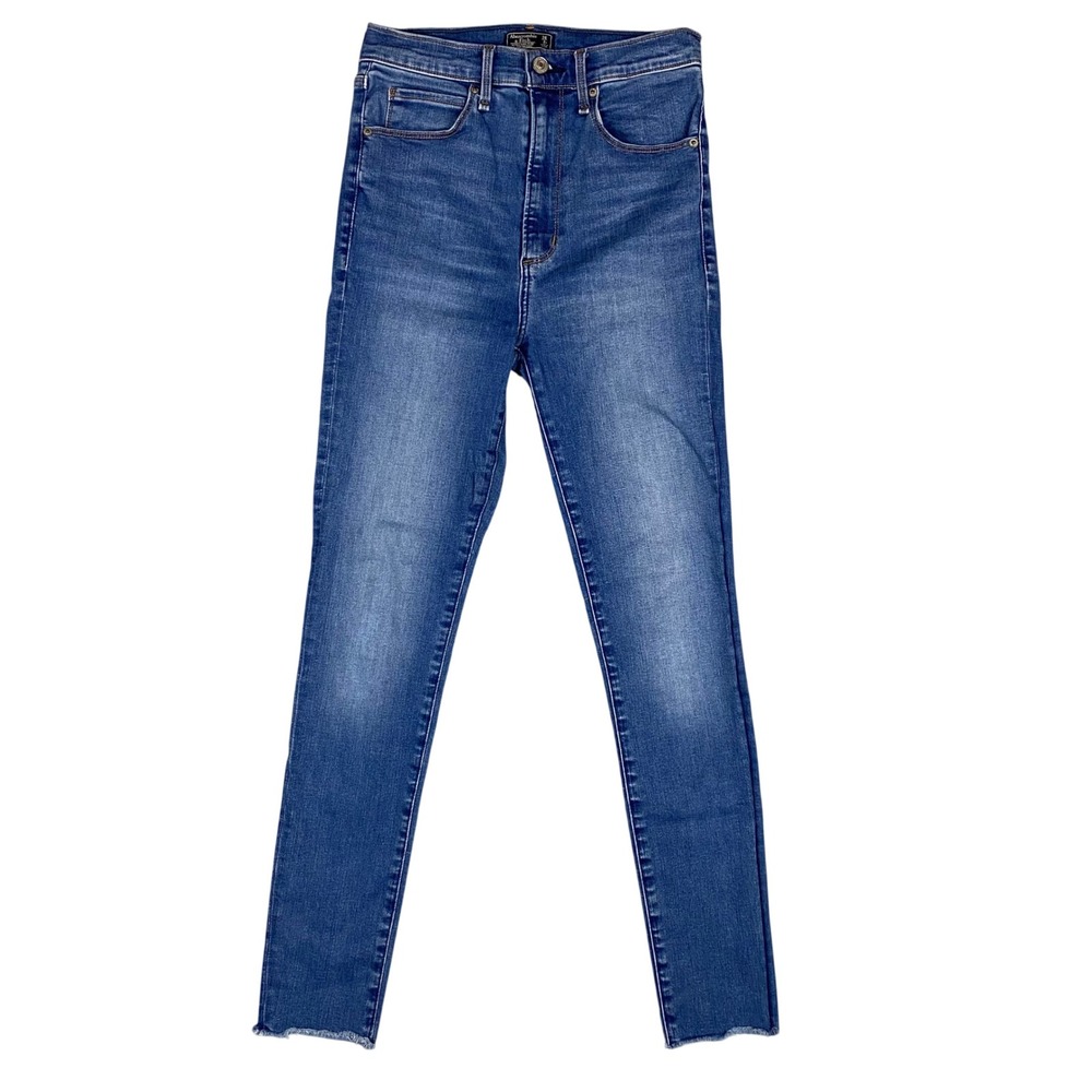 Abercrombie & Fitch Ultra High Rise Super Skinny Jeans Blue Women's Size 2 /‎ 26